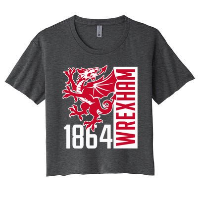 The Red Dragons Wrexham Fc Football Club Wrexham Women's Crop Top Tee