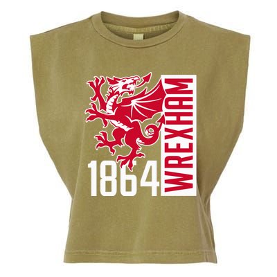 The Red Dragons Wrexham Fc Football Club Wrexham Garment-Dyed Women's Muscle Tee