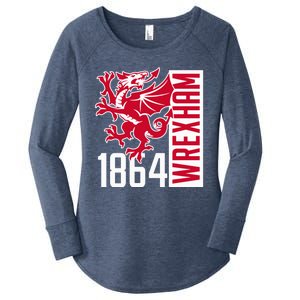 The Red Dragons Wrexham Fc Football Club Wrexham Women's Perfect Tri Tunic Long Sleeve Shirt