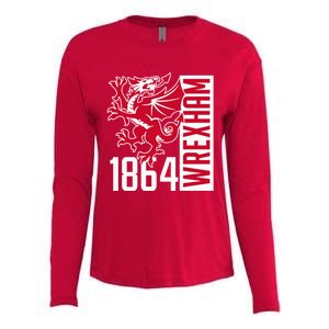 The Red Dragons Wrexham Fc Football Club Wrexham Womens Cotton Relaxed Long Sleeve T-Shirt