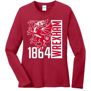 The Red Dragons Wrexham Fc Football Club Wrexham Ladies Long Sleeve Shirt