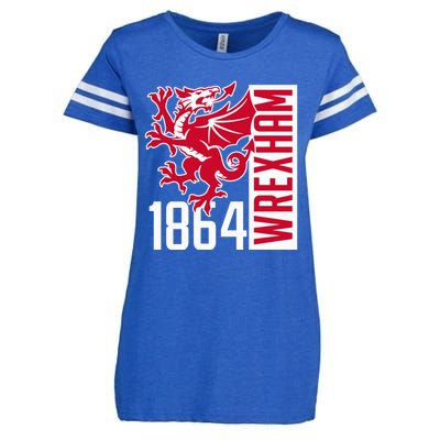 The Red Dragons Wrexham Fc Football Club Wrexham Enza Ladies Jersey Football T-Shirt