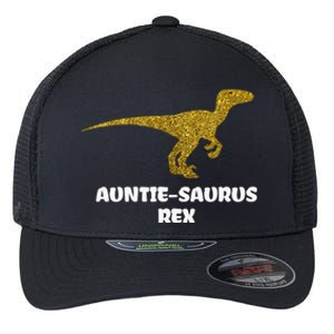 T Rex Dinosaur Valentines Dino Gift Aunt Golden Meaningful Gift Flexfit Unipanel Trucker Cap