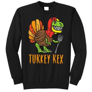 Turkey Rex DInosaur Funny Thanksgiving Sweatshirt