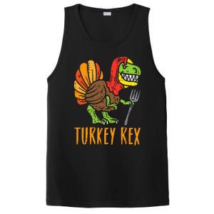 Turkey Rex DInosaur Funny Thanksgiving PosiCharge Competitor Tank