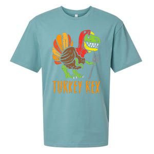 Turkey Rex DInosaur Funny Thanksgiving Sueded Cloud Jersey T-Shirt