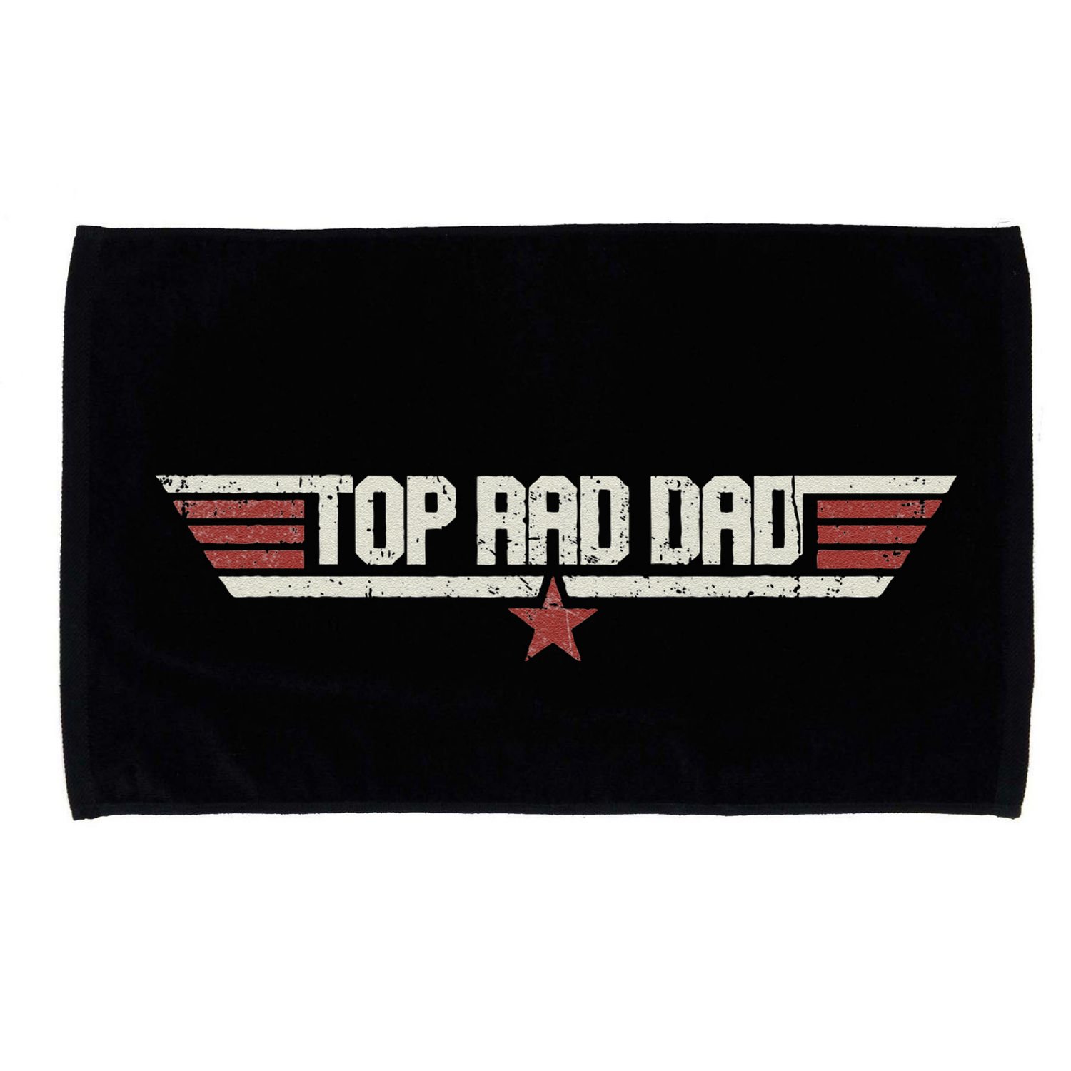 Top Rad Dad Funny Vintage 80s Gift Father 80s Fathers Day Microfiber Hand Towel