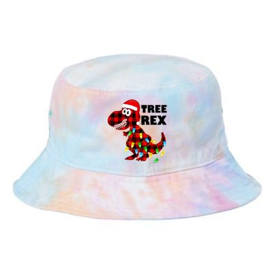 Tree Rex Dinosaur. Pun Funny Dino Christmas Pajama Gift Tie Dye Newport Bucket Hat