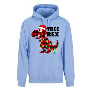 Tree Rex Dinosaur. Pun Funny Dino Christmas Pajama Gift Unisex Surf Hoodie