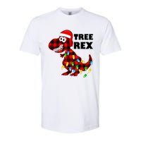 Tree Rex Dinosaur. Pun Funny Dino Christmas Pajama Gift Softstyle CVC T-Shirt