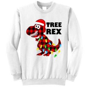 Tree Rex Dinosaur. Pun Funny Dino Christmas Pajama Gift Sweatshirt