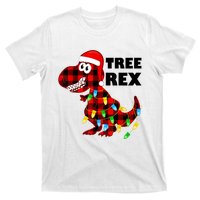 Tree Rex Dinosaur. Pun Funny Dino Christmas Pajama Gift T-Shirt