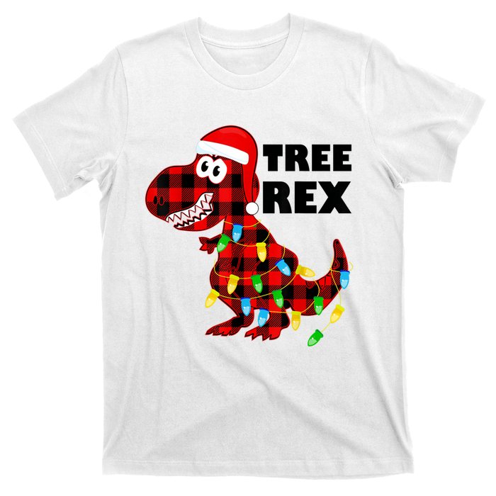 Tree Rex Dinosaur. Pun Funny Dino Christmas Pajama Gift T-Shirt