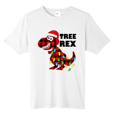 Tree Rex Dinosaur. Pun Funny Dino Christmas Pajama Gift Tall Fusion ChromaSoft Performance T-Shirt