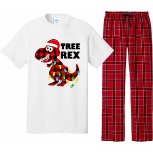 Tree Rex Dinosaur. Pun Funny Dino Christmas Pajama Gift Pajama Set