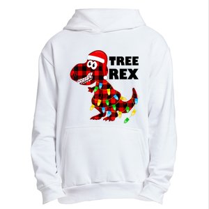 Tree Rex Dinosaur. Pun Funny Dino Christmas Pajama Gift Urban Pullover Hoodie