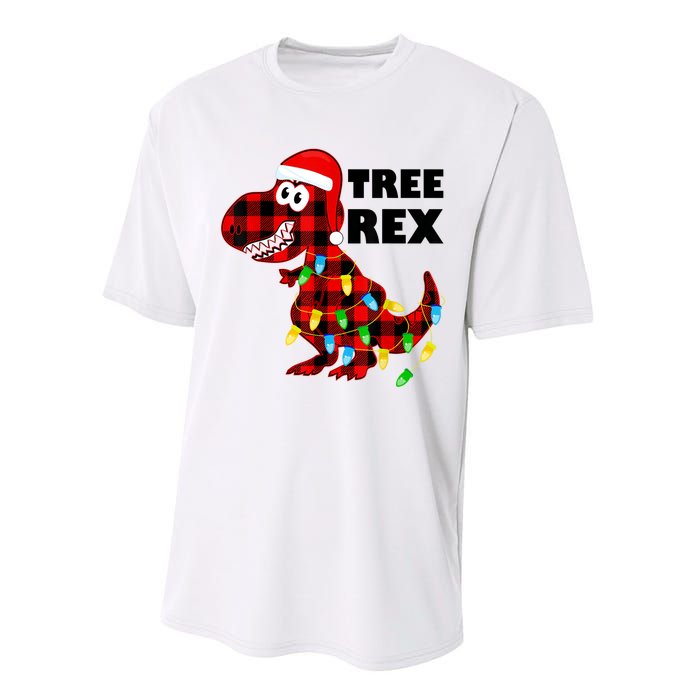 Tree Rex Dinosaur. Pun Funny Dino Christmas Pajama Gift Performance Sprint T-Shirt