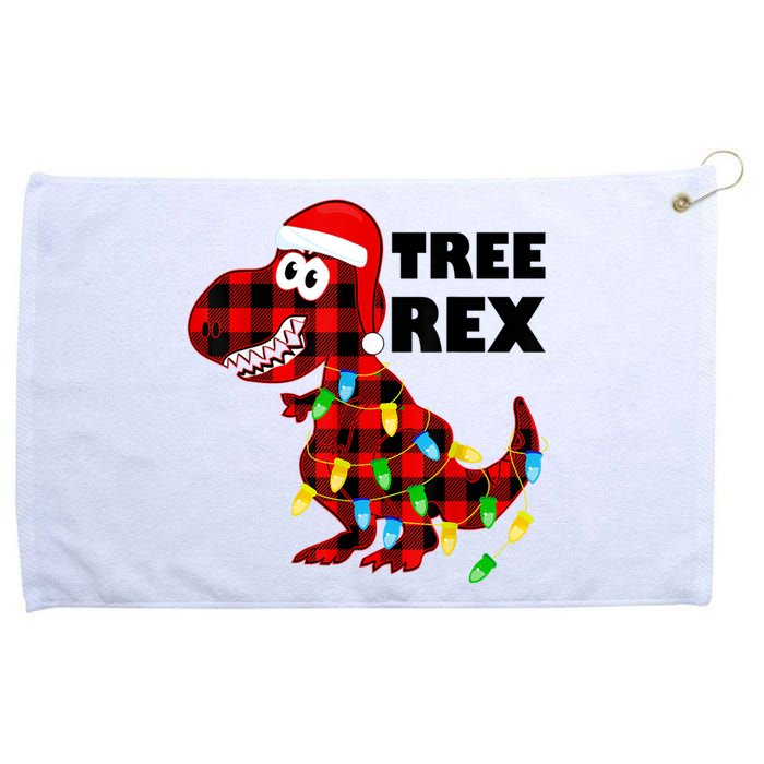 Tree Rex Dinosaur. Pun Funny Dino Christmas Pajama Gift Grommeted Golf Towel