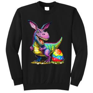 T Rex Dino Bunny Dinosaurs Hunt Eggs Happy Easter Sweatshirt