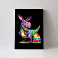 T Rex Dino Bunny Dinosaurs Hunt Eggs Happy Easter Canvas