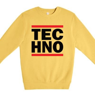 Techno Rave DJ Raver Outfit Festival Rave Wear Premium Crewneck Sweatshirt