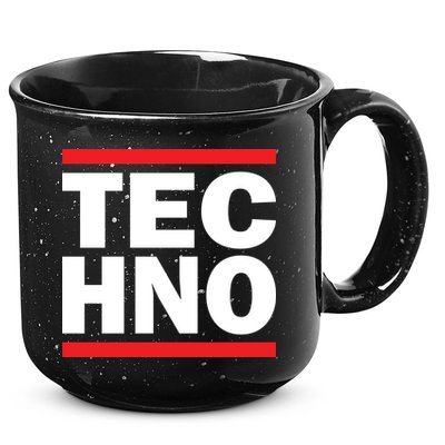 Techno Rave DJ Raver Outfit Festival Rave Wear 15oz Campfire Ceramic Mug