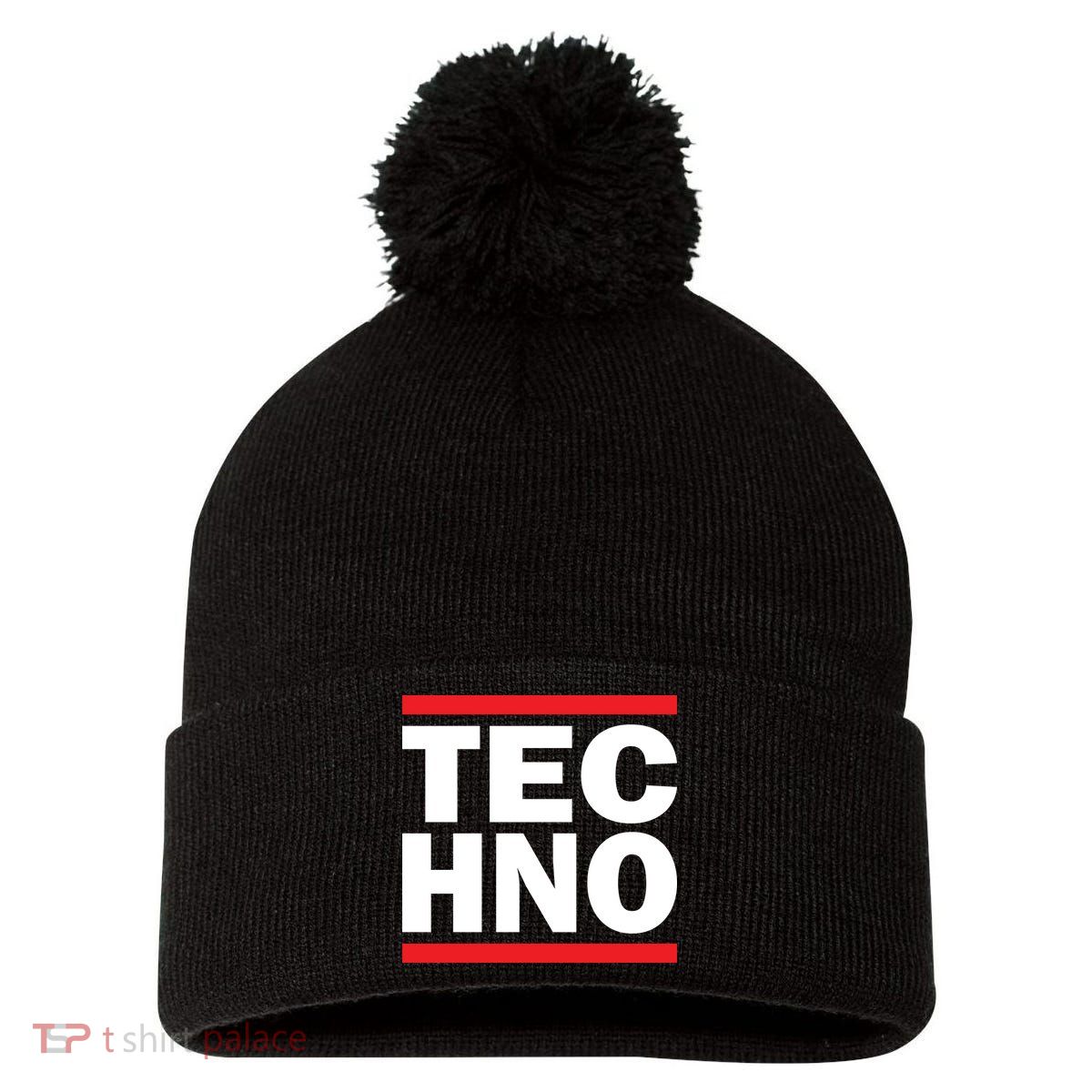 Techno Rave DJ Raver Outfit Festival Rave Wear Pom Pom 12in Knit Beanie