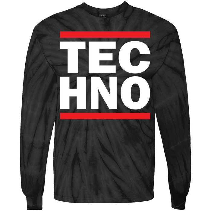 Techno Rave DJ Raver Outfit Festival Rave Wear Tie-Dye Long Sleeve Shirt