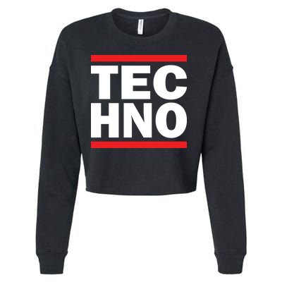 Techno Rave DJ Raver Outfit Festival Rave Wear Cropped Pullover Crew