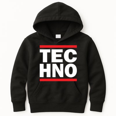 Techno Rave DJ Raver Outfit Festival Rave Wear Kids Hoodie