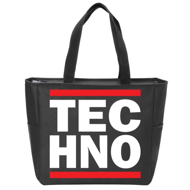 Techno Rave DJ Raver Outfit Festival Rave Wear Zip Tote Bag