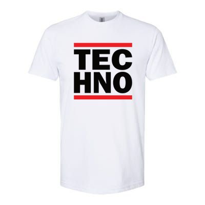 Techno Rave DJ Raver Outfit Festival Rave Wear Softstyle CVC T-Shirt