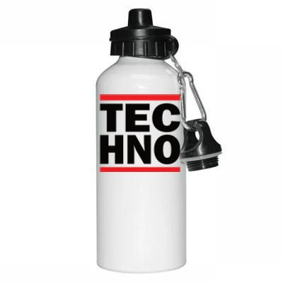 Techno Rave DJ Raver Outfit Festival Rave Wear Aluminum Water Bottle