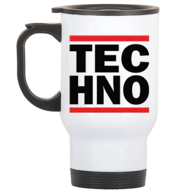 Techno Rave DJ Raver Outfit Festival Rave Wear Stainless Steel Travel Mug