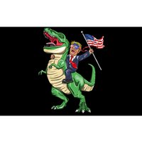 T Rex Dinosaur With Trump Gift American Flag For Patriot Gift Bumper Sticker