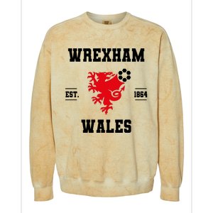 The Red Dragons Wrexham Fc Football Club Wrexham Colorblast Crewneck Sweatshirt