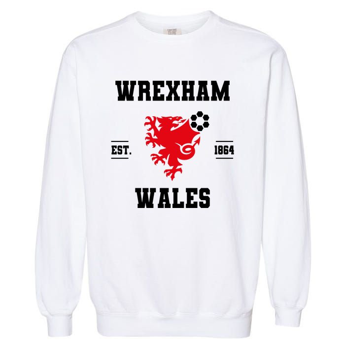 The Red Dragons Wrexham Fc Football Club Wrexham Garment-Dyed Sweatshirt