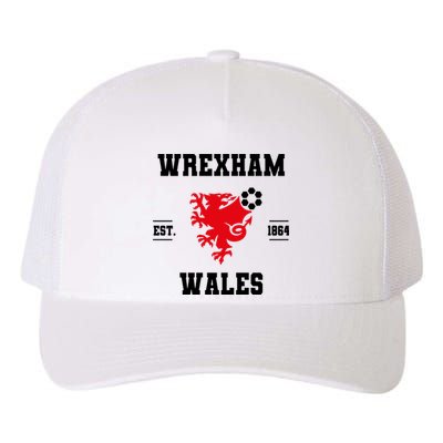 The Red Dragons Wrexham Fc Football Club Wrexham Yupoong Adult 5-Panel Trucker Hat