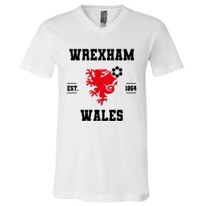 The Red Dragons Wrexham Fc Football Club Wrexham V-Neck T-Shirt