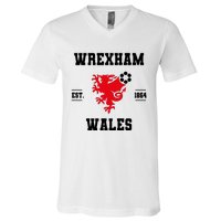 The Red Dragons Wrexham Fc Football Club Wrexham V-Neck T-Shirt