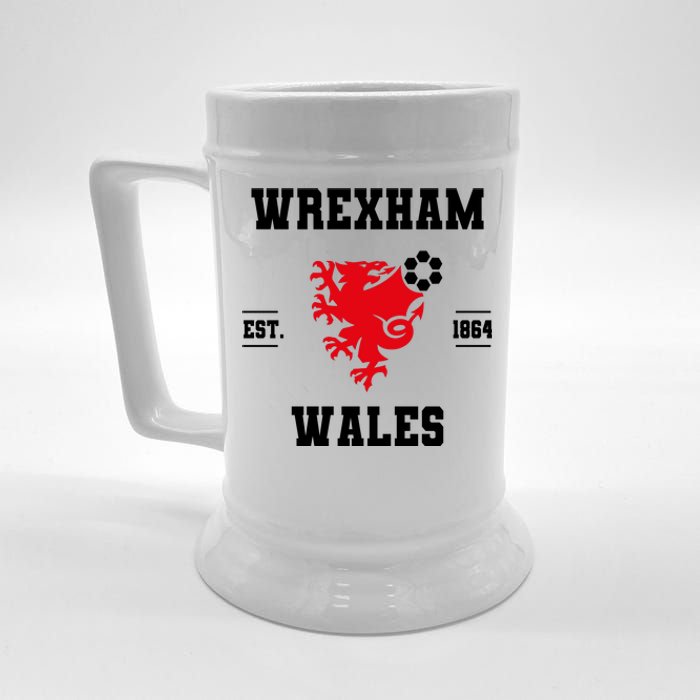 The Red Dragons Wrexham Fc Football Club Wrexham Beer Stein