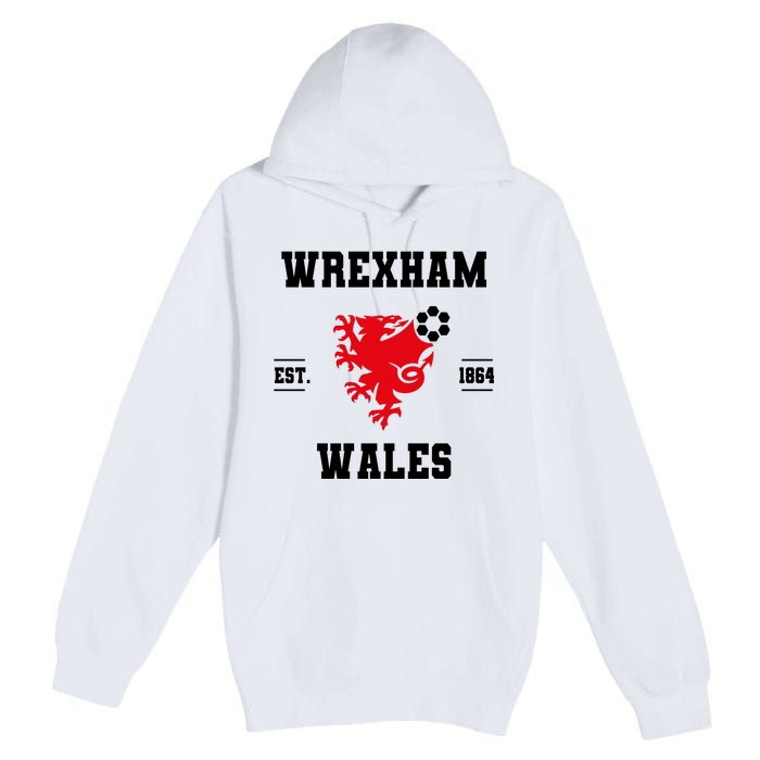 The Red Dragons Wrexham Fc Football Club Wrexham Premium Pullover Hoodie