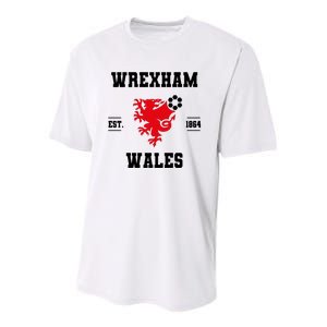 The Red Dragons Wrexham Fc Football Club Wrexham Youth Performance Sprint T-Shirt