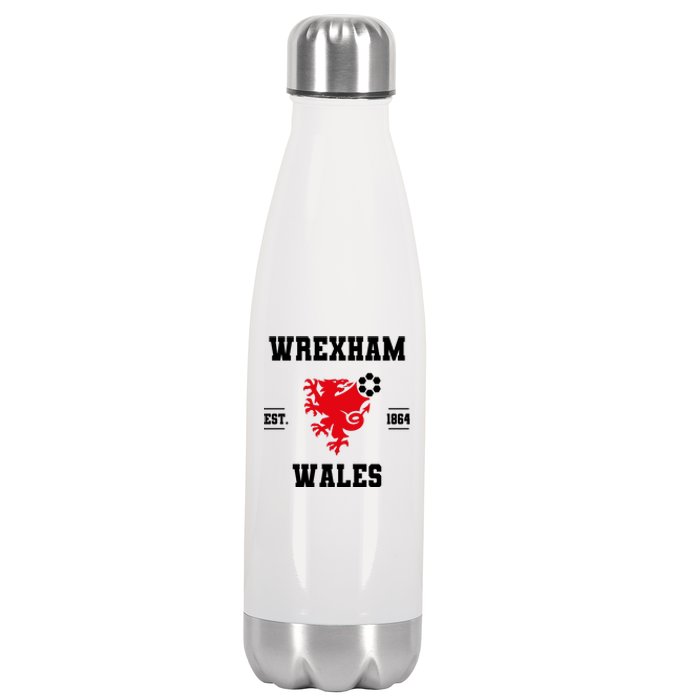 The Red Dragons Wrexham Fc Football Club Wrexham Stainless Steel Insulated Water Bottle