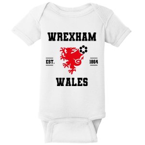 The Red Dragons Wrexham Fc Football Club Wrexham Baby Bodysuit