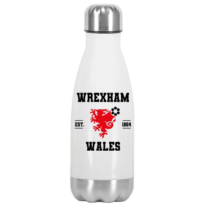 The Red Dragons Wrexham Fc Football Club Wrexham Stainless Steel Insulated Water Bottle