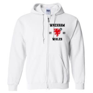 The Red Dragons Wrexham Fc Football Club Wrexham Full Zip Hoodie