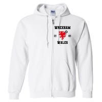 The Red Dragons Wrexham Fc Football Club Wrexham Full Zip Hoodie