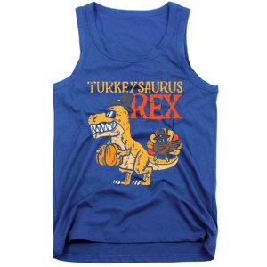 Turkeysaurus Rex Dab Turkey Dino Thanksgiving Tank Top