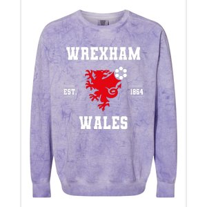 The Red Dragons Wrexham Fc Football Club Wrexham Colorblast Crewneck Sweatshirt